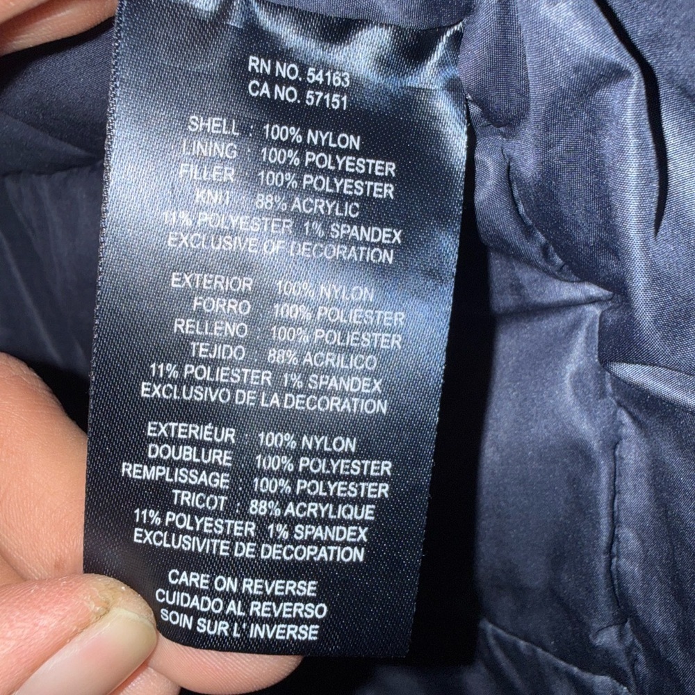 Tommy Hilfiger Men's Navy Pearlized Performance Hooded Puffer Jacket Size M - Picture 10 of 11